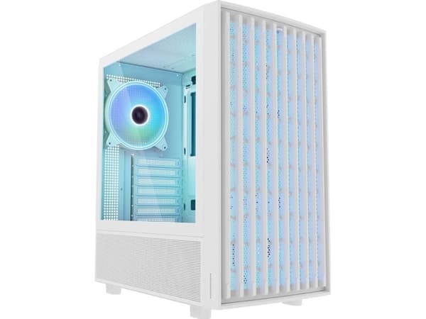 Modecom Breeze ARGB Flow -kotelo valkoinen (AT-BREEZE-MG-ARGB-20-000000-0002)