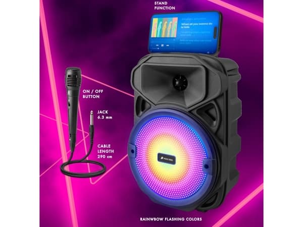 SBS MHSPKKARAOKE, Knappar, Kabel, MicroSD (TransFlash), Batteri, integrerad, Knappar