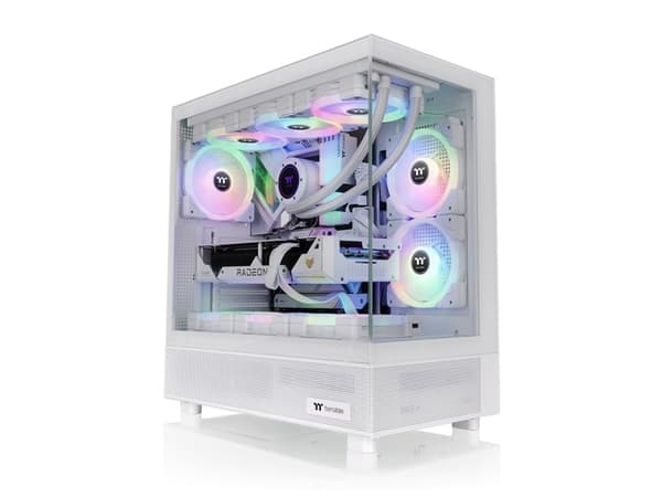 Thermaltake View 270 TG ARGB Snow - Mid tower - utökad ATX - genomskinlig sidopanel (härdat glas) - ingen strömförsörjning (PS/2) - snö - USB/ljud