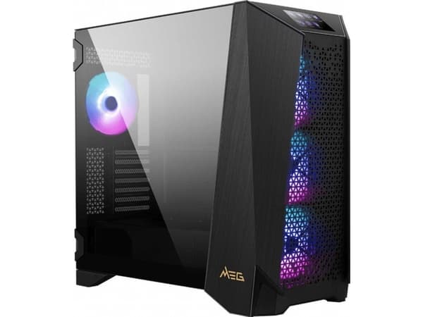 MSI MEG PROSPECT 700R, Midi Tower, PC, Sort, ATX, Micro ATX, Mini-ITX, Spilling, Multi