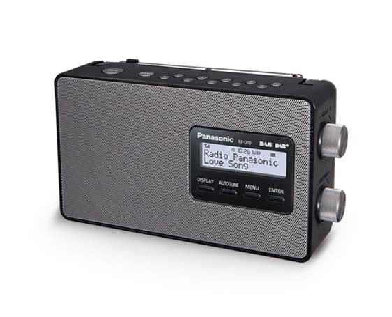 Panasonic RF-D10, Henkilökohtainen, Digitaalinen, DAB, DAB+, FM, 87,5 - 108 MHz, 2 W, Tasainen