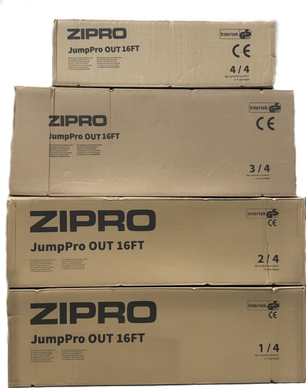 Zipro studsmatta med externt nät 16FT 496cm