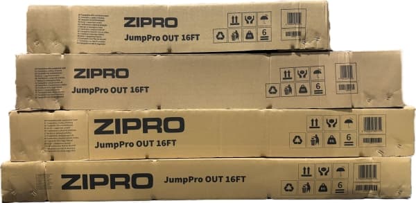 Zipro studsmatta med externt nät 16FT 496cm