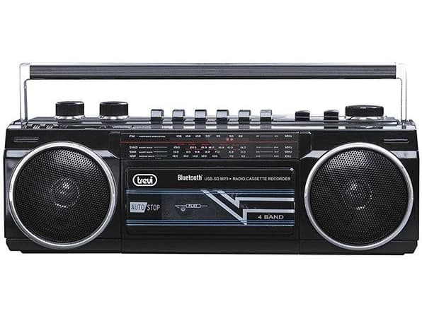 Trevi RR 501 BT, Personlig, Analog, FM, MW, SW, Sort, Rotasjon, Utvendig