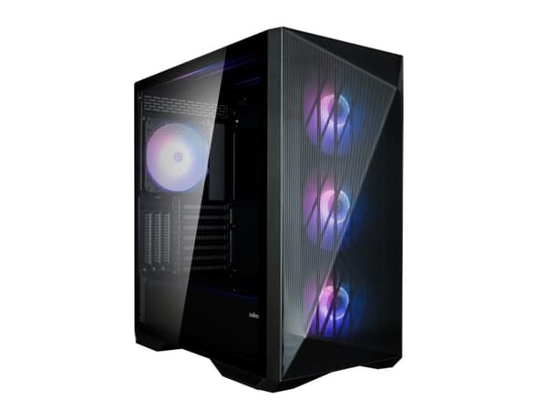 Zalman Z9 Iceberg MS - Mid tower - utvidet ATX (E-ATX) - sidepanel med vindu (herdet glass) - ingen strømforsyning - svart - USB/lyd