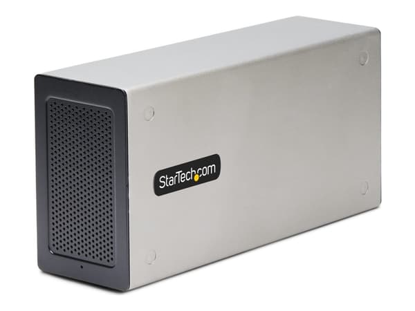 StarTech.com Thunderbolt 3 PCIe Expansion Chassis, Enclosure Box W/Dual PCI-E Slots, External PCIe Slots for Laptops/Desktops/All-In-Ones, 8K/4K Outp
