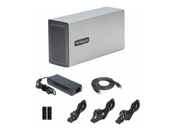StarTech.com Thunderbolt 3 PCIe Expansion Chassis, Enclosure Box W/Dual PCI-E Slots, External PCIe Slots for Laptops/Desktops/All-In-Ones, 8K/4K Outp