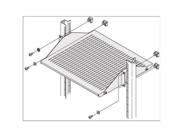 SCHROFF 20119257 19 tommers modulholder 1 stk (20119257)
