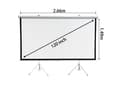 Pikkukuva 2 / 5: Extralink Projection Screen 120" | valkokangas | 16:9, 266x149cm, PVC, puoliautomaattisesti sisäänvedettävä