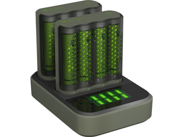 GP Batteries ReCyko M451, Nikkelmetallhydrid (NiMH), AA, AAA, 8 stykker, Batterier medfølger