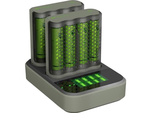 GP Batteries ReCyko M451, Nikkelmetallhydrid (NiMH), AA, AAA, 8 stykker, Batterier medfølger