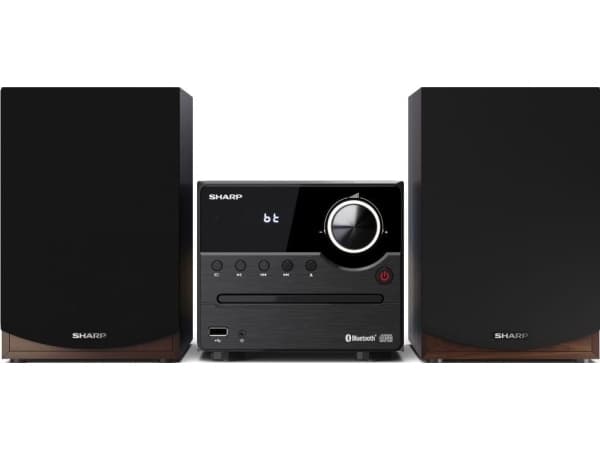 Musikanläggning Sharp XL-B512(BR) Hi-Fi Micro System, CD/FM/USB/Bluetooth v5.0, 45W, Brun Sharp | Hi-Fi Micro System | XL-B512(BR) | USB-port | AUX-i