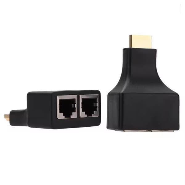 2x HDMI till RJ45 Dual Port Förlängare upp till 30m