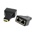 Miniatyrbild 1 av 4: 2x HDMI till RJ45 Dual Port Förlängare upp till 30m