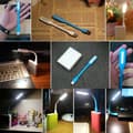 Miniatyrbild 3 av 6: Flexible USB LED Night Light Portable Super Bright Small Reading Lamp Book Lamps For Power Bank Computer PC Laptop