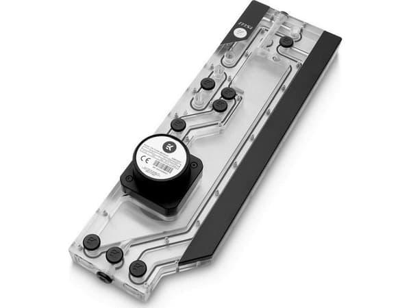 EK Water Blocks 3831109859797, Pumpe og reservoar, Aluminium, EPDM (pakning), Rustfritt stål, Nickel, Gjennomsiktig, 1/4", 4-pin, 0,31 l