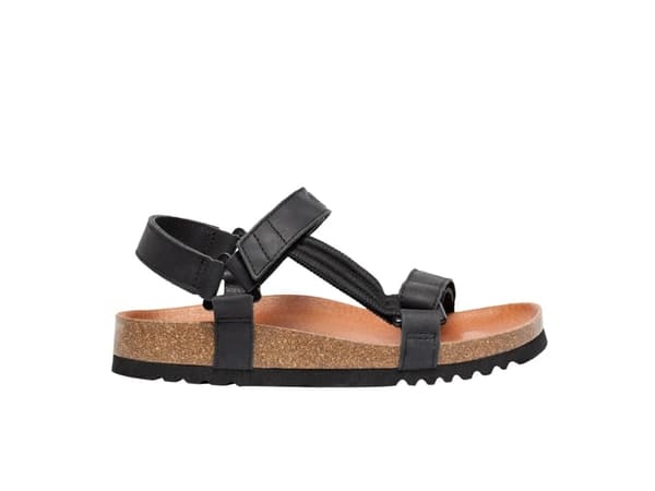 Scholl Heaven, Unisex, Voksen, Badesandaler, Sort, Brun, Monokromatisk, Flad hæl