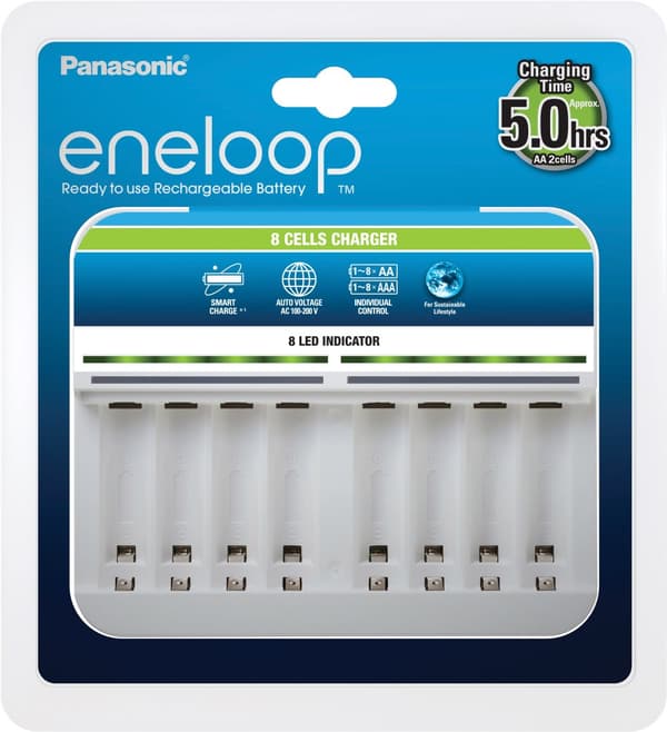 Įlroviklis Baterijoms Panasonic eneloop BQ-CC63 1-8 AA/ AAA