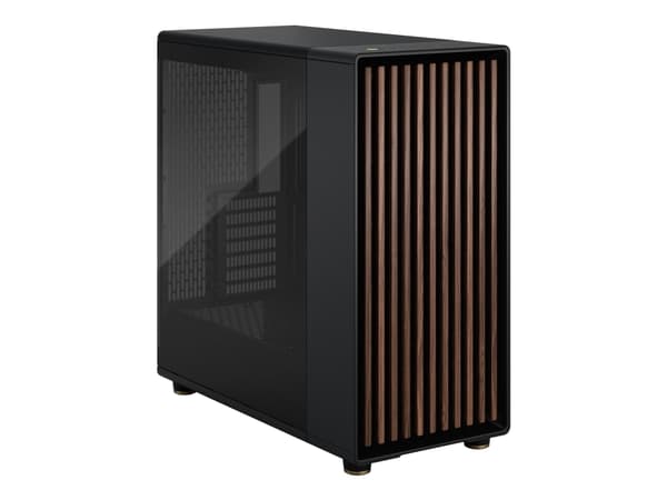 Fractal Design North XL - Tower - utökad ATX - genomskinlig sidopanel (härdat glas) - ingen strömförsörjning (ATX) - kolsvart - USB/Audio/Mic
