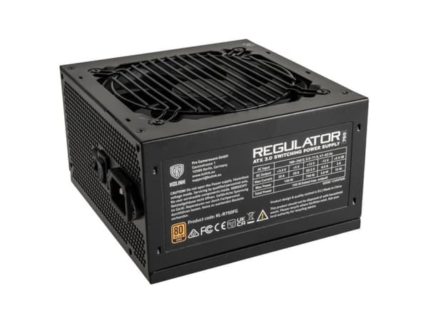 Kolink Regulator 80 PLUS Gold PSU, ATX 3.0, PCIe 5.0, modular - 750 Watts