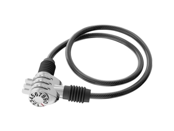 BASI ZR 301, Kabellås, Sort, Tresifret kombinasjon, 550 mm, 105 g, 6 mm
