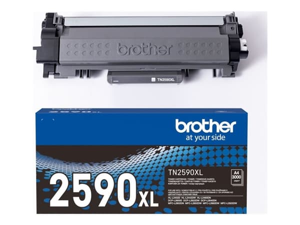 Brother TN2590XL - Svart - original - boks - tonerpatron - for Brother MFC-L2922DW