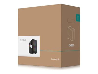 DeepCool CH360, PC, Musta, micro ATX, Mini-ITX, ABS, SPCC, Useita, Kaappikielekkeet musta
