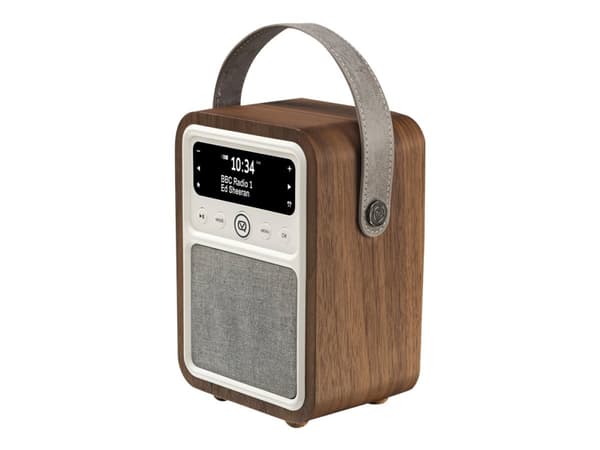ViewQuest Monty - kannettava DAB-radio - 10 Watt - pähkinäpuu