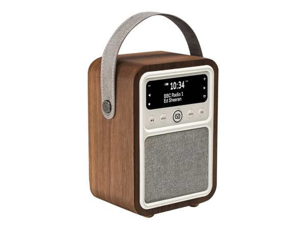 ViewQuest Monty - kannettava DAB-radio - 10 Watt - pähkinäpuu