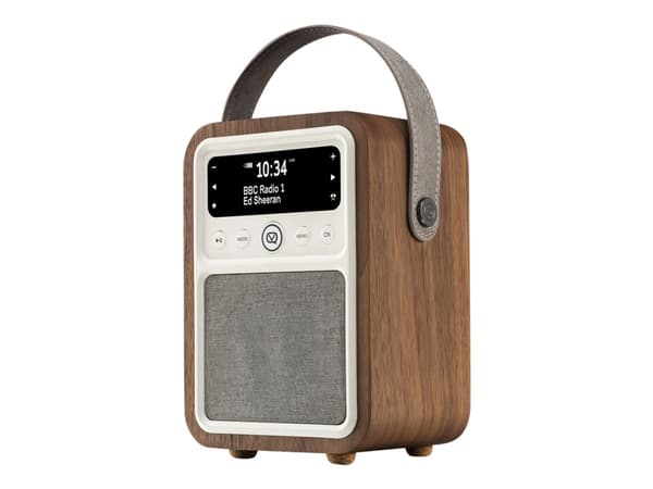 ViewQuest Monty - kannettava DAB-radio - 10 Watt - pähkinäpuu