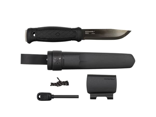 Morakniv 13915, Single/enkelt, Jaktkniv, Drop punkt, Kull stål, Polyamid, Sort