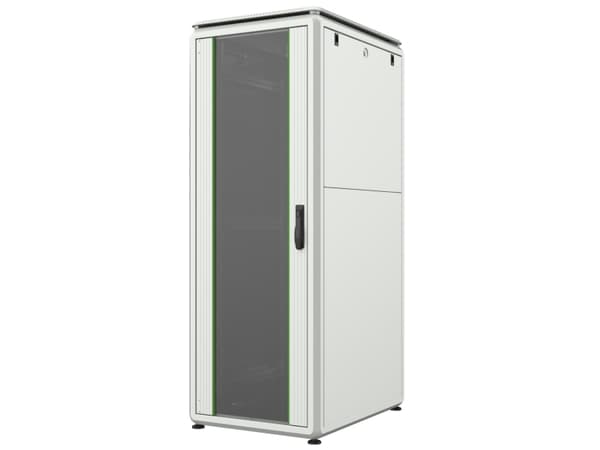 Lanview by Logon - Rack skåp - 600 x 800 mm, data line - fristående - vit, RAL 7035 - 32U - 19"
