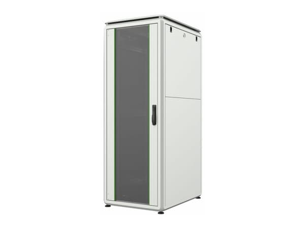 Lanview by Logon - Rack skåp - 600 x 800 mm, data line - fristående - vit, RAL 7035 - 32U - 19"