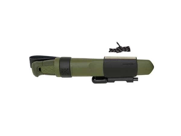 Morakniv Kansbol, Single, Jaktkniv, Drop point, Rostfritt stål, Polymer, Termoplastisk elastomer (TPE), Grön