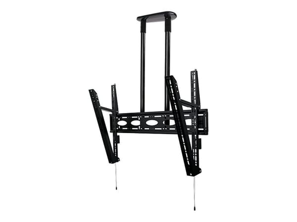 B-TECH PRO Install BT8449 - Monteringssett (takmontering) - for flatpanel - universal, extra-large, with tilt - robust stål - svart - skjermstørrelse Sort