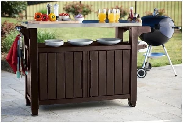 KETER GRILL TABLE TOP STAINLESS STEEL UNITY XL 270L BRONZE