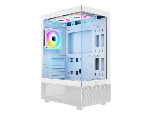 HousingLogic ConceptLOGIC LOOK ARGB MIDI USB 3.0x2 USB-Cx1 VALKOINEN TIETOKONEEN Kotelo