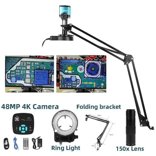 Elektronisk mikroskop, 48MP opløsning, 1080P HDMI-udgang, XHU4002 SET