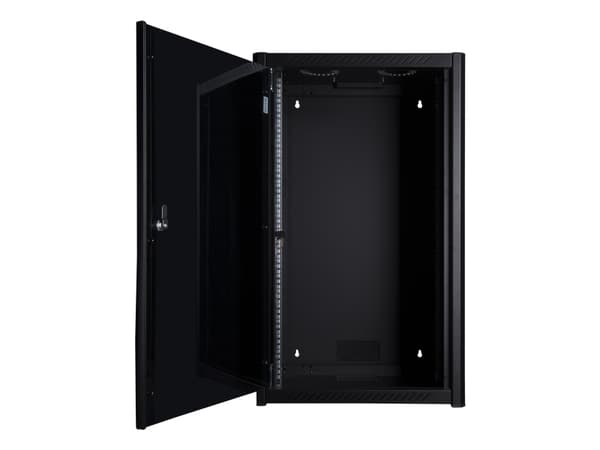 Lanview by Logon - Rack skåp - 60 x 45, pro - väggmontering - svart, RAL 9005 - 20U - 19"