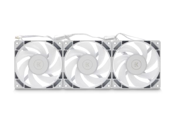 EK Water Blocks 3831109897850, Fläktmodul, Vit, 3-pin + 4-pin, Låda