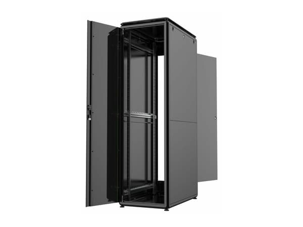 Lanview by Logon Data Line - Rack skåp - 600 x 1000 mm, data line - fristående - svart - 42U - 19"
