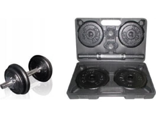 SKO Cast iron weight dumbbells set with case TOORX 0.75-15 kg