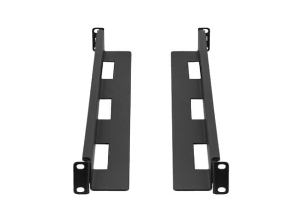 SETT MED MONTERINGSSKINNER FOR 19" SKYVESTATTSKAP 650-1090MM SORT LANBERG