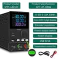 Miniatyrbillede 2 af 2: Laboratorie strømforsyning, justerbar spænding, LCD farvedisplay, 30V 5A Enkelt knap, 220v