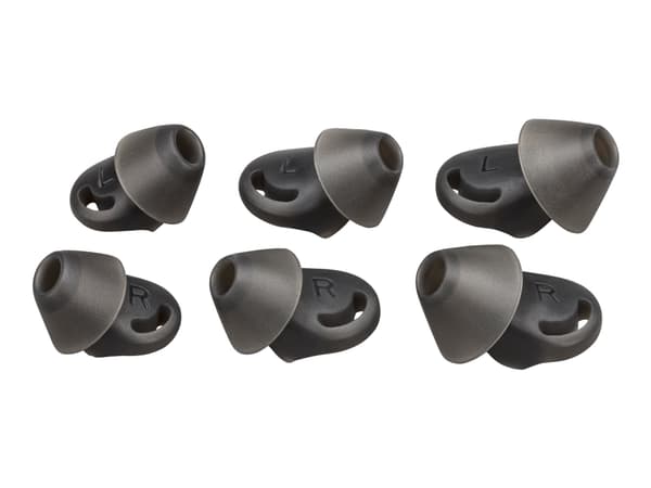 Poly - Hörsnäcka för Bluetooth-headset - medium - svart (paket om 2) - för Poly Voyager 6200