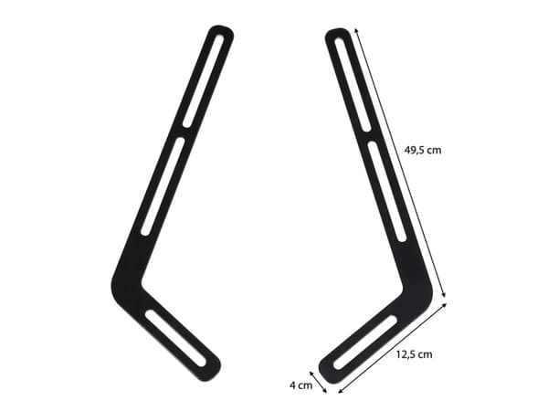 Hama 00220884, TV-fäste, 20 kg, Svart, 125 mm, 494 mm, Låda