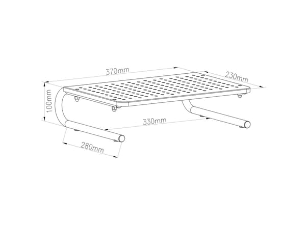 Maclean MC-948 -näytön / kannettavan tietokoneen jalusta 13-32" näytöille,