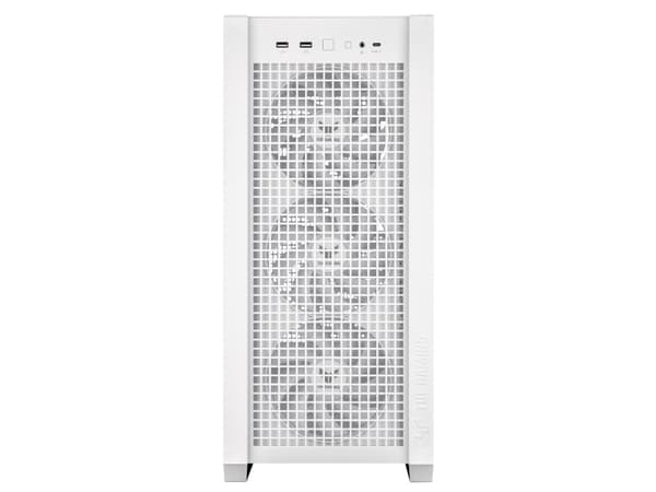 ASUS TUF Gaming GT302 - Mid tower - utvidet ATX (E-ATX) - sidepanel med vindu (herdet glass) - ingen strømforsyning - hvit - USB/lyd