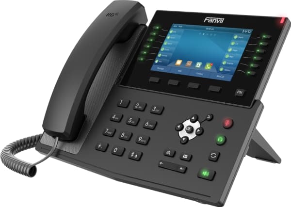 Fanvil X7C V2, IP-telefon, Svart, Trådbunden telefonlur, 20 linjer, Ton/Puls, LCD