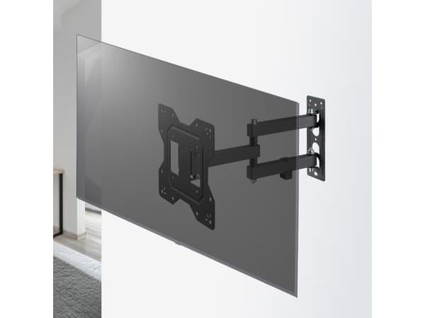 Maclean MC-700N Väggfäste för TV-skärm Universal max VESA 200x20 23"-43" 30 kg Svart Uppfällbar tilt för små TV-skärmar